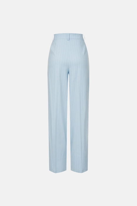 Брюки лляні на середній посадці зі стрілками