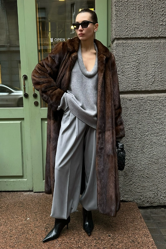 Вінтажна норкова шуба 