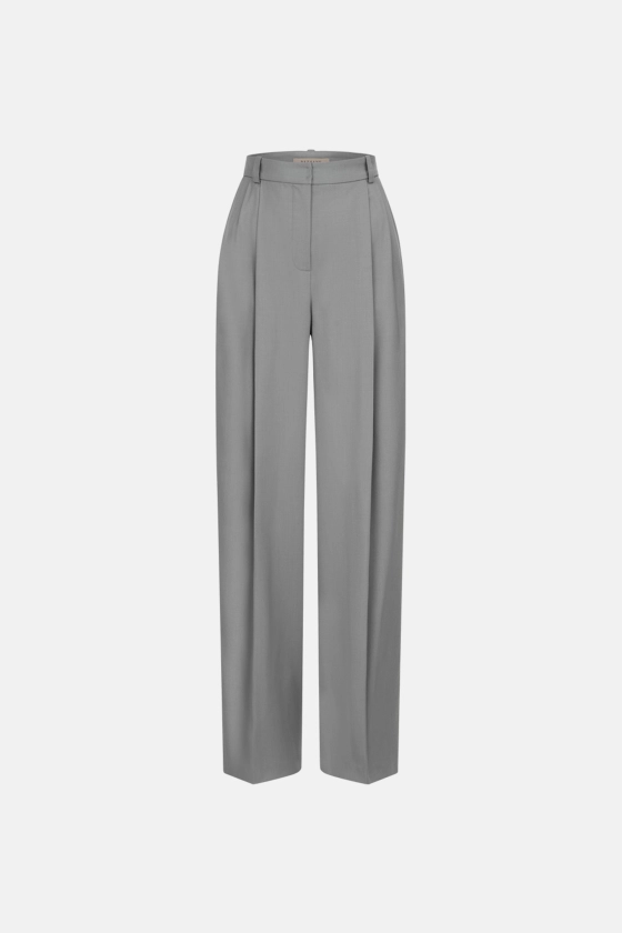 Relaxed wool pants - photo 1