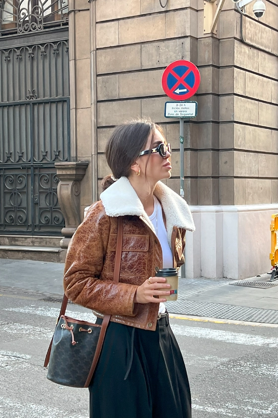 Дублянка-кроп з накладними карманами 