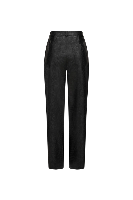 Брюки з екошкіри 