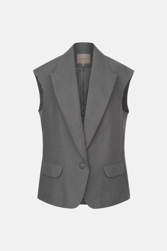 Linen oversized vest - photo 1