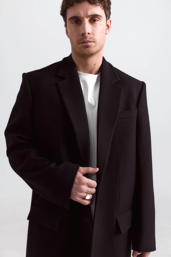 Пальто прямого крою 