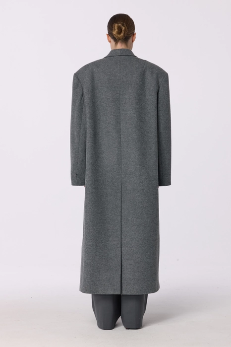 Oversized straight-cut coat