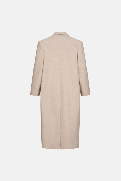 Oversized straight-cut coat