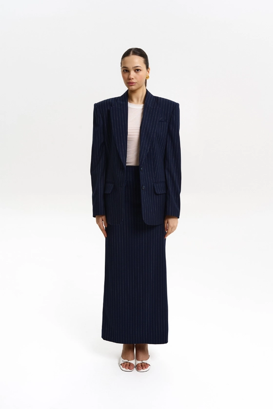 Спідниця вовняна максі з середньою посадкою 