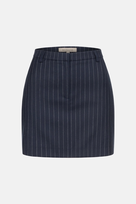 Спідниця міні вовняна з високою посадкою