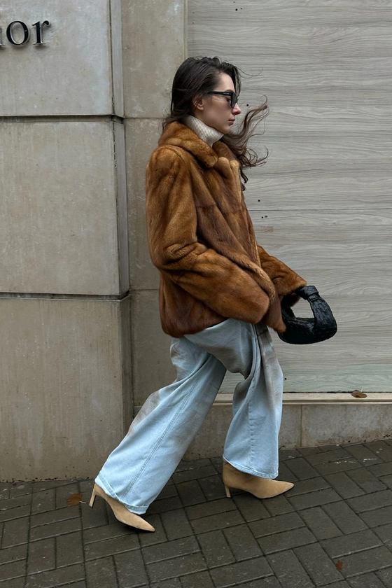 Вінтажна норкова шуба 