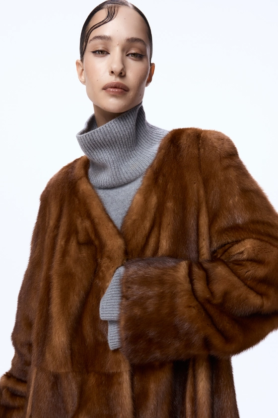 Вінтажна норкова шуба 