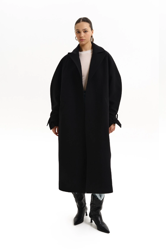 Пальто максі зі спущеним рукавом 