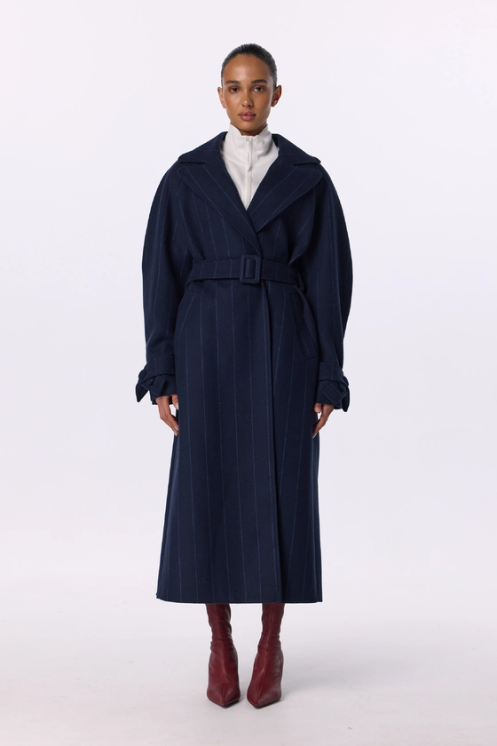 Пальто максі зі спущеним рукавом 