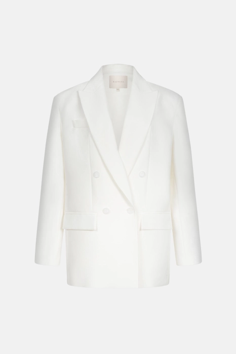 Жакет котоновий двобортний оверсайз з підплічниками Жакет котоновий двобортний оверсайз з підплічниками