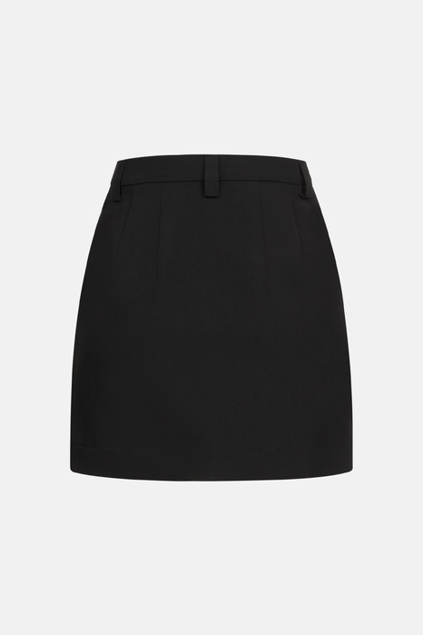 Спідниця міні котонова з високою посадкою