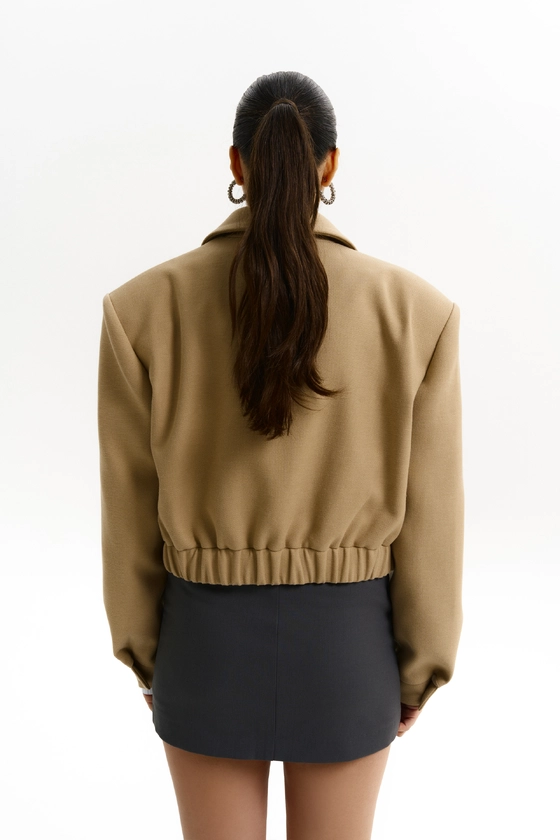 Бомбер на ґудзиках з трикутником 