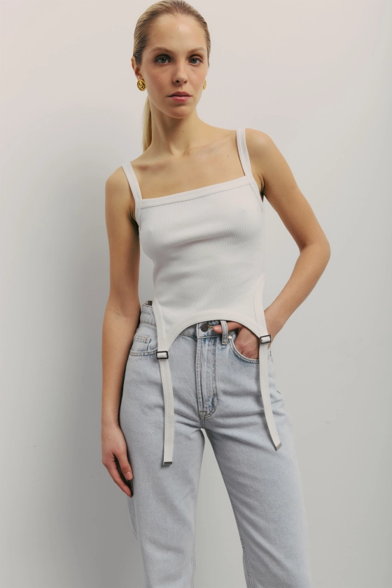 Майка з гартерами 