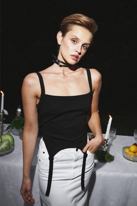 Чокер пряжка зі стразами