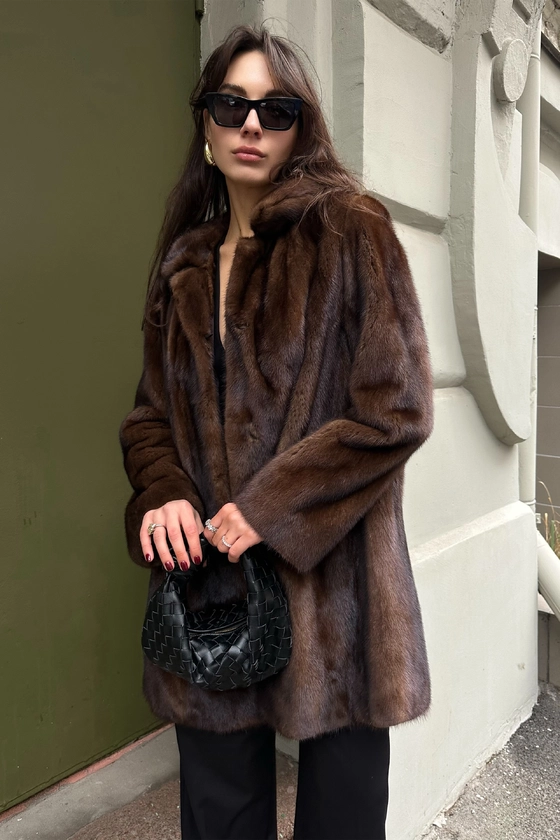 Вінтажна норкова шуба 