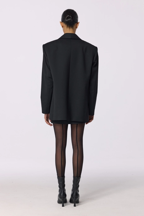 Жакет вовняний двобортний оверсайз з підплічниками