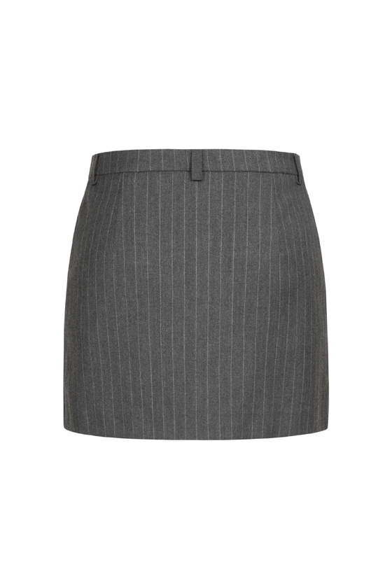 Спідниця вовняна міні з середньою посадкою 