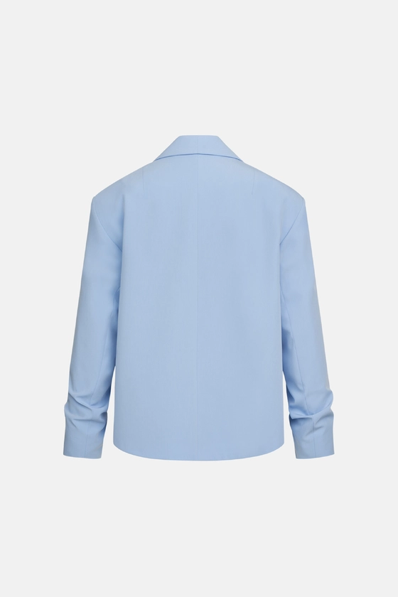 Жакет котоновий зі збіркою на рукаві 