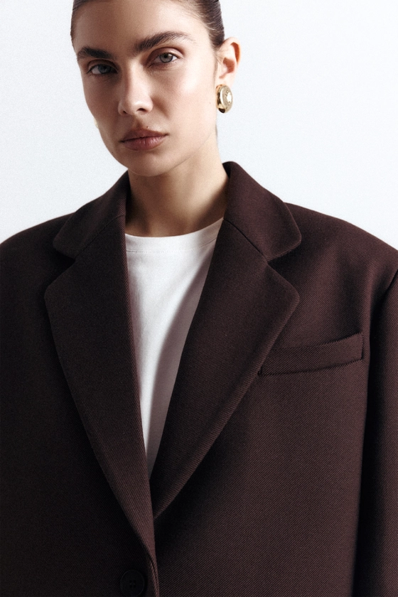 Пальто-жакет оверсайз 