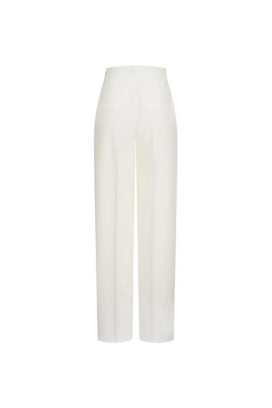 Брюки вовняні на середній посадці зі стрілками 