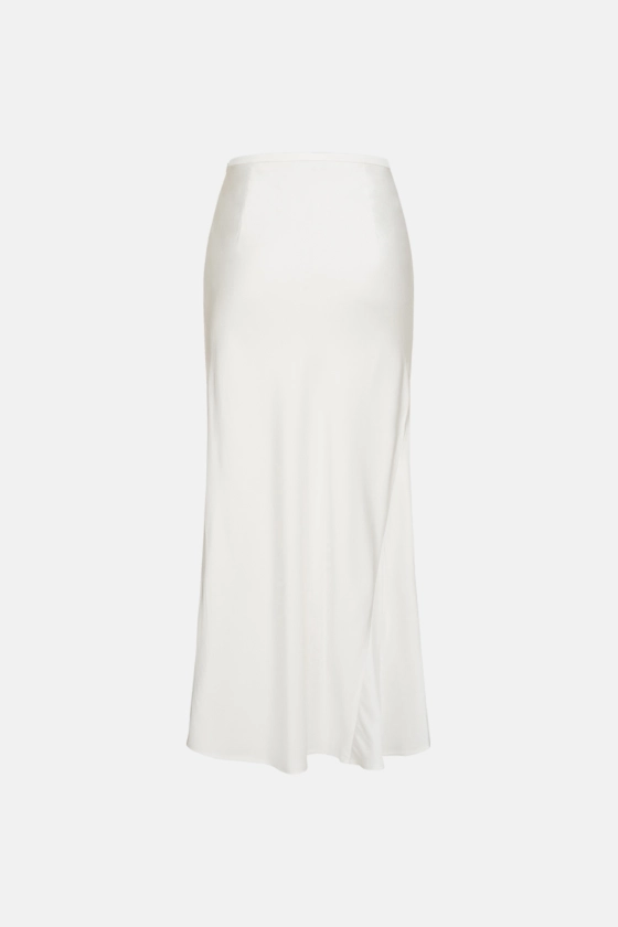 Satin midi skirt - photo 2