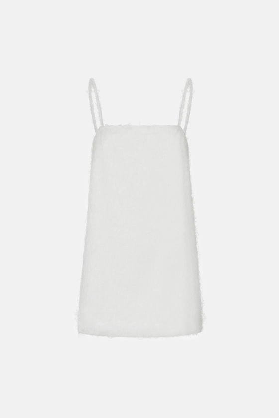 Сукня міні на тонких брителях 