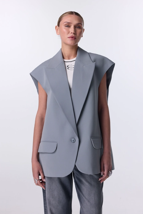 Жилет котоновий оверсайз