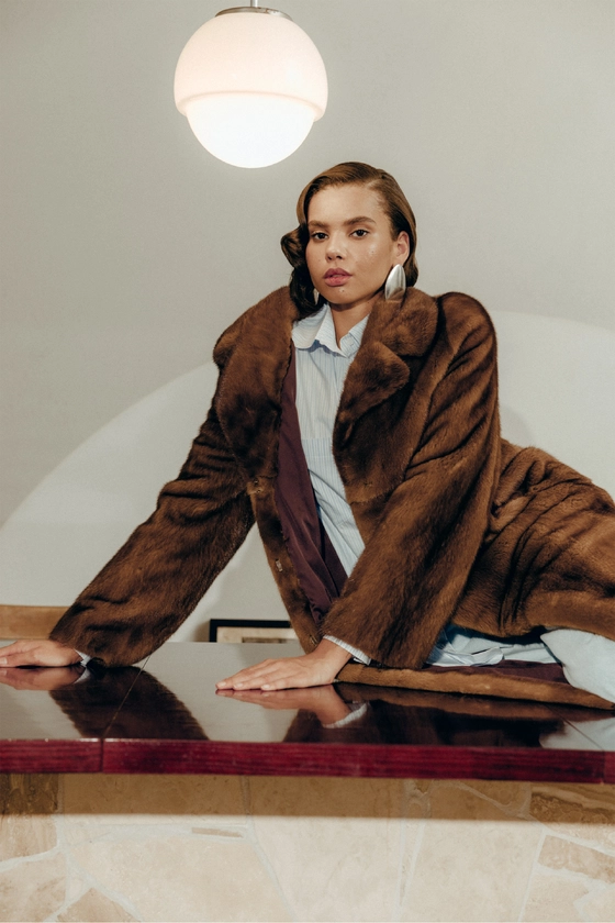 Вінтажна норкова шуба Nafa Mink 