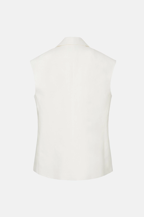 Linen oversized vest - photo 2