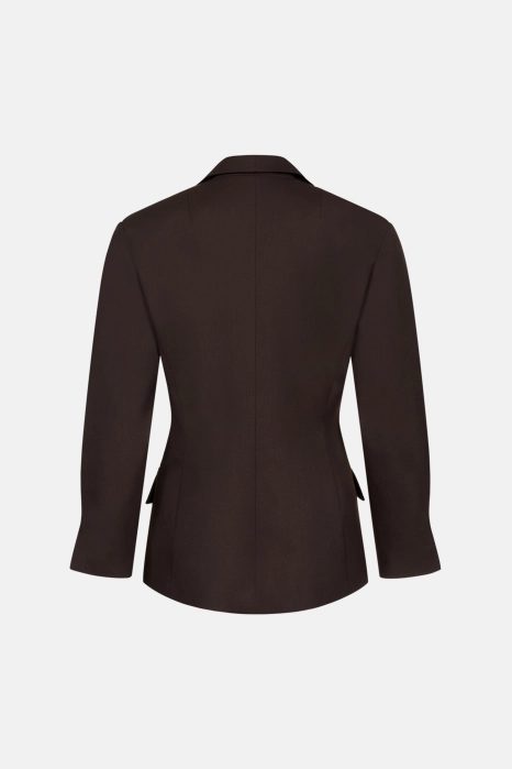 Fitted wool blazer