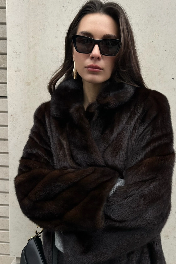 Вінтажна норкова шуба 