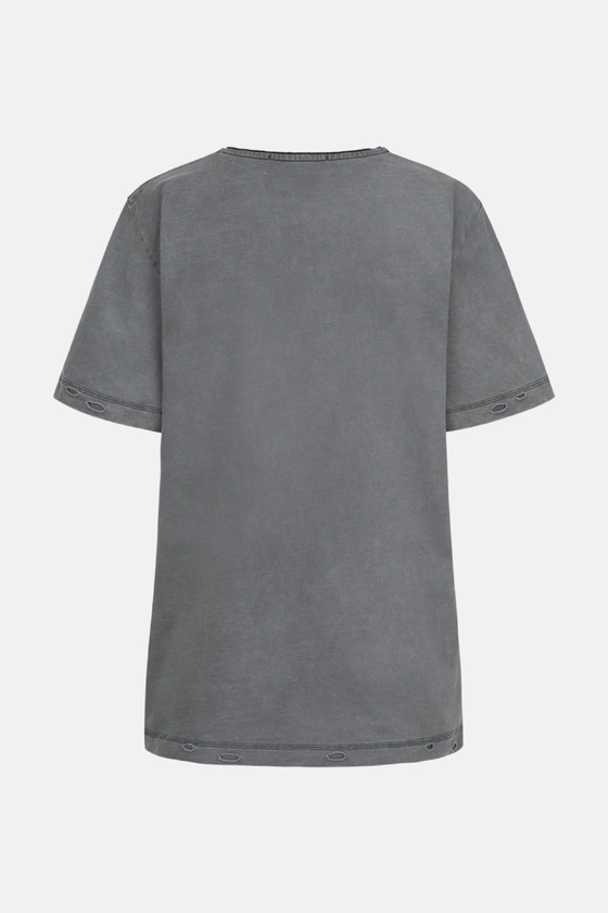 Вінтажна футболка оверсайз з принтом Хрест 