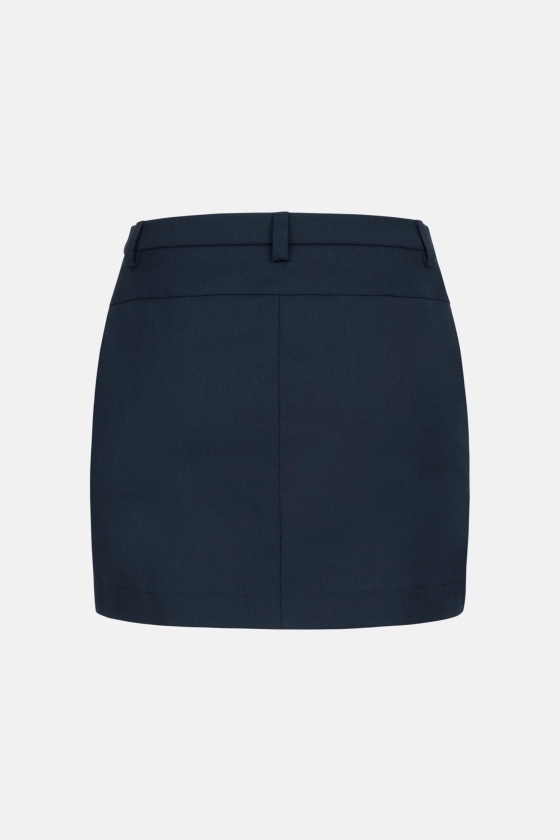 Woolen mini skirt with a mid-length fit - photo 2