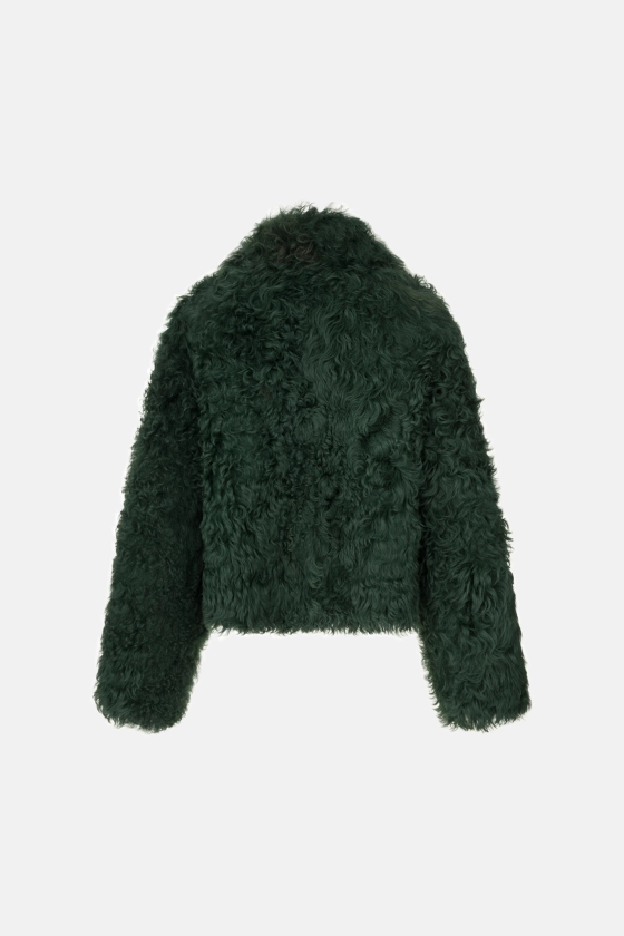 Curly sheepskin coat 