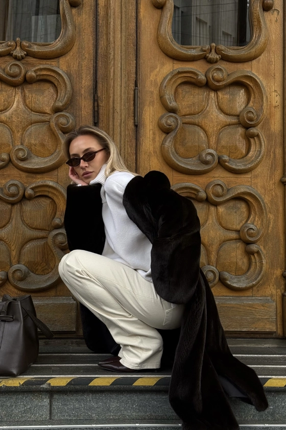 Вінтажна норкова шуба 