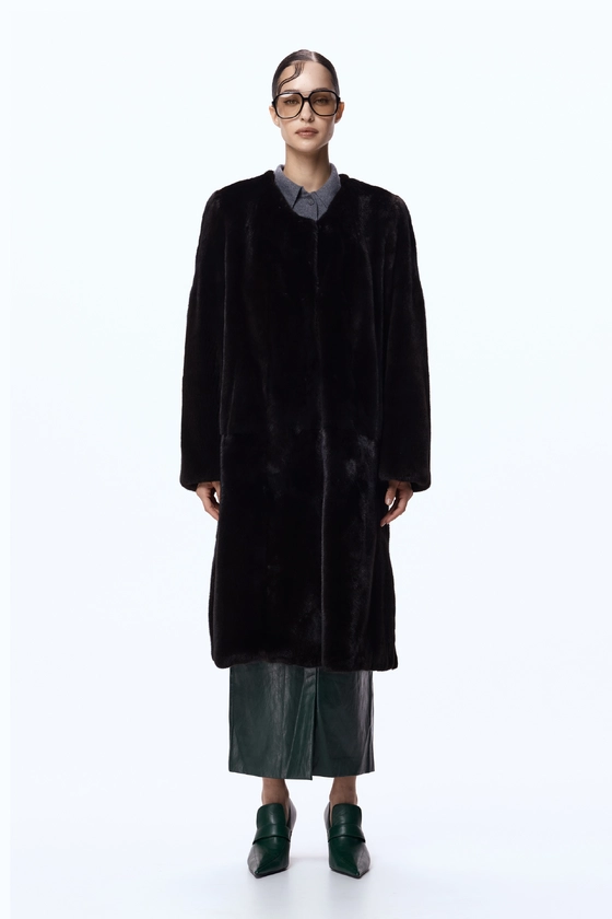 Вінтажна норкова шуба BlackGlama 