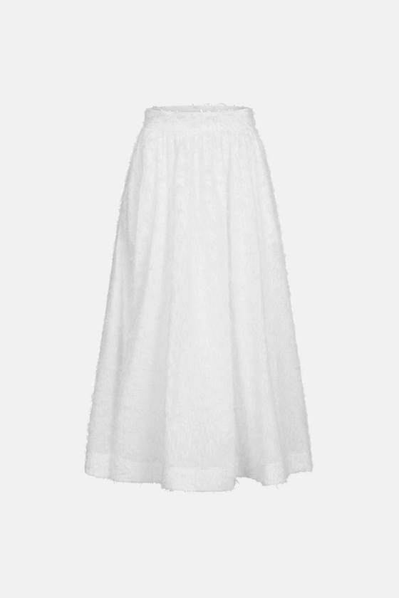 Спідниця-кльош міді з текстурою 