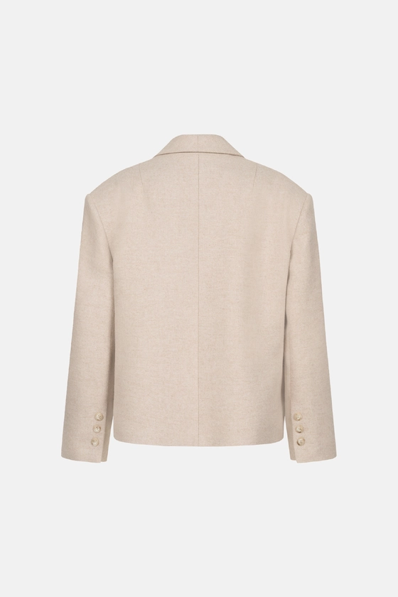 Пальто-жакет оверсайз з трикутничком 