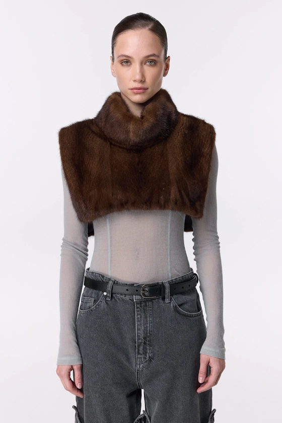 Вінтажна норкова манішка 