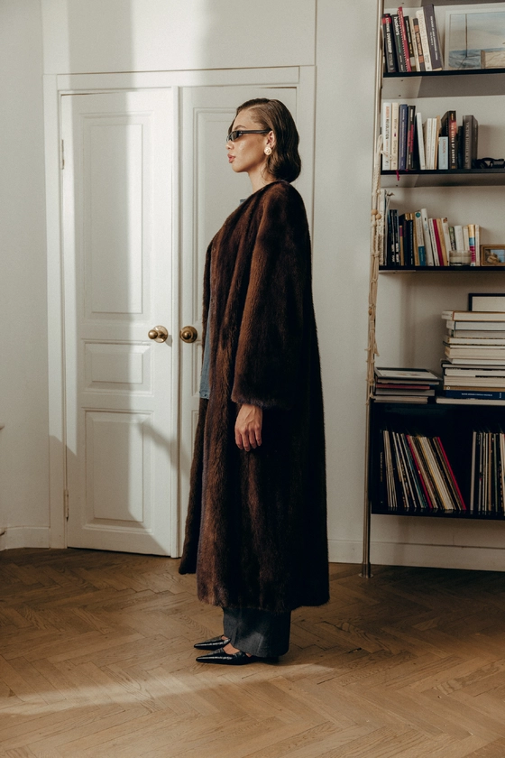 Вінтажна норкова шуба 