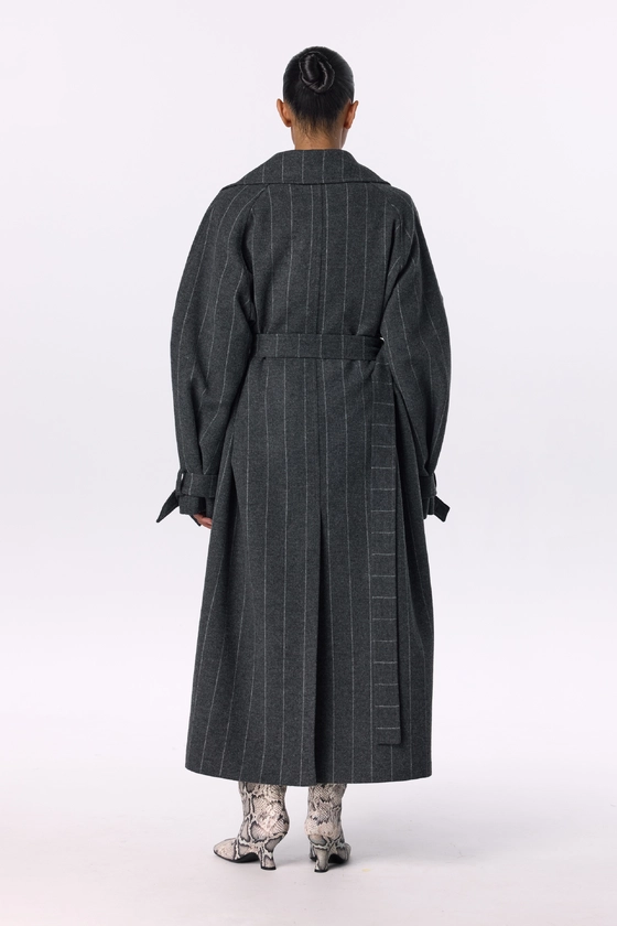 Пальто максі зі спущеним рукавом 