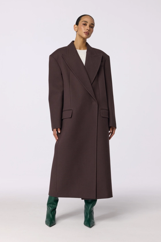 Пальто оверсайз прямого крою 