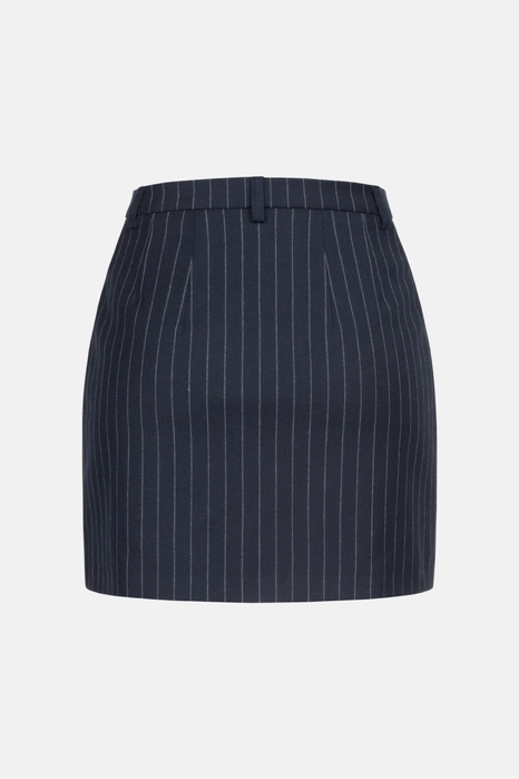 Спідниця міні вовняна з високою посадкою