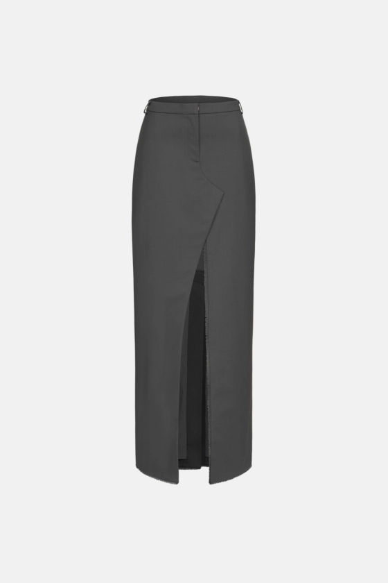 Maxi skirt with slit - photo 1