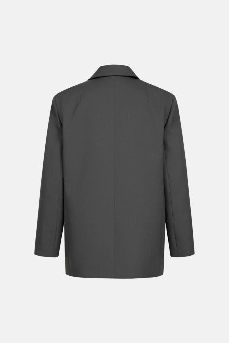 Жакет вовняний двобортний оверсайз з підплічниками