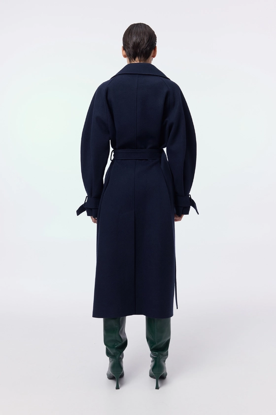 Пальто максі зі спущеним рукавом 