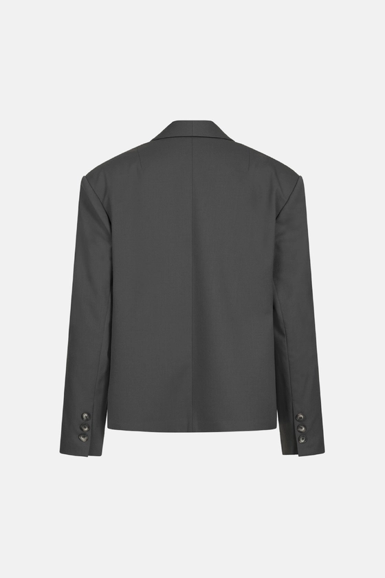 Жакет вовняний оверсайз з трикутничком 