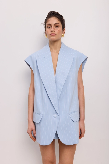 Жилет лляний оверсайз